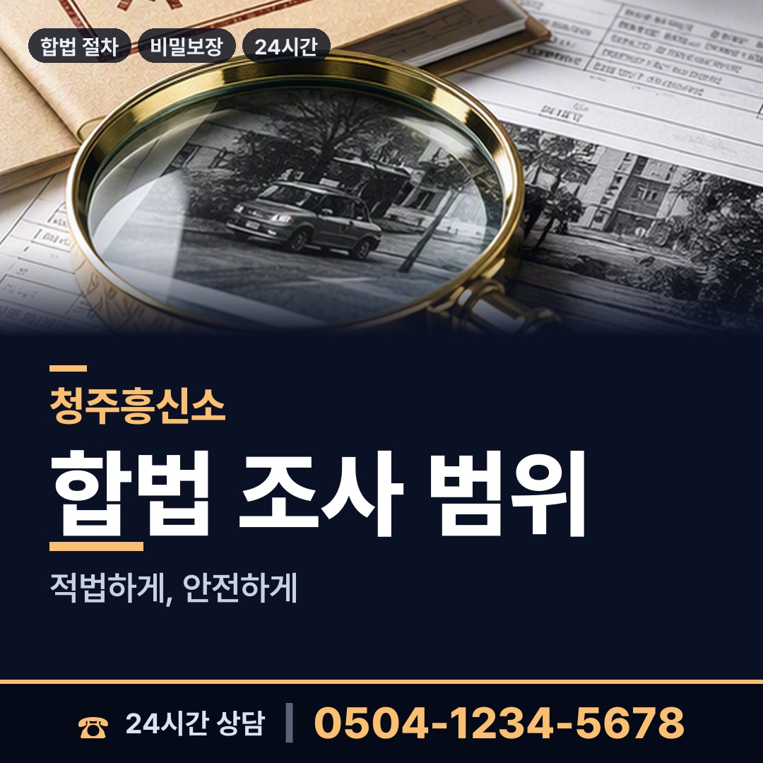 청주 사직2동 면접교섭조사 상담 안내